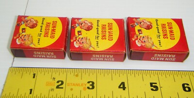 Vintage 1960s 3 Sample-Sized Empty Boxes of Sun Maid Raisins | eBay