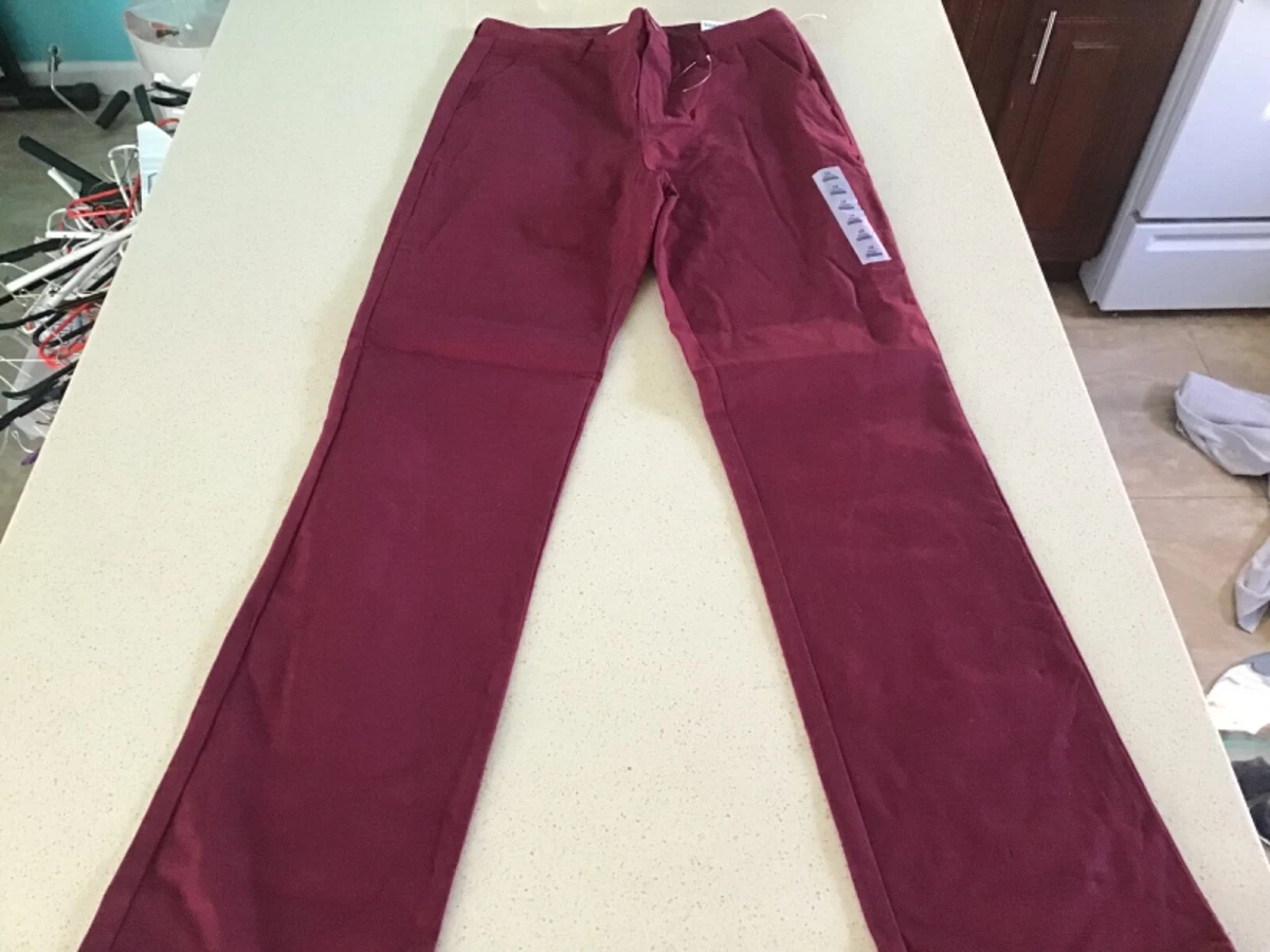 Old navy burgundy pants hot sale