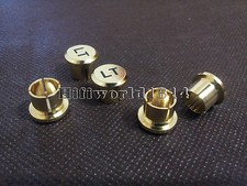 10x Alta Fidelidad RCA Tapa Chasis Enchufe Protector Cobre Chapado en Oro Tapas de Blindaje