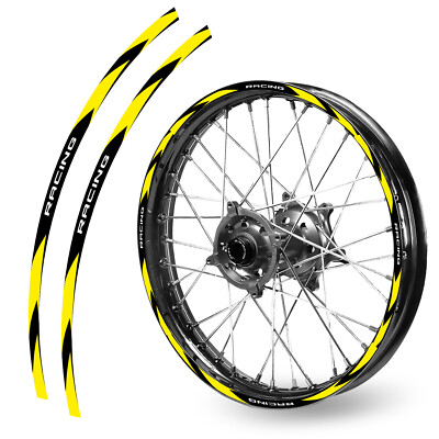 MX Dirt Bike Rim Sticker Tape Set RUSH For Kawasaki KLX300 2021 21