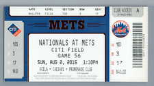 Anthony Rendon HR#29 Yunel Escobar HR#75 Full Ticket Stub Aug 2 2015 Nats Mets