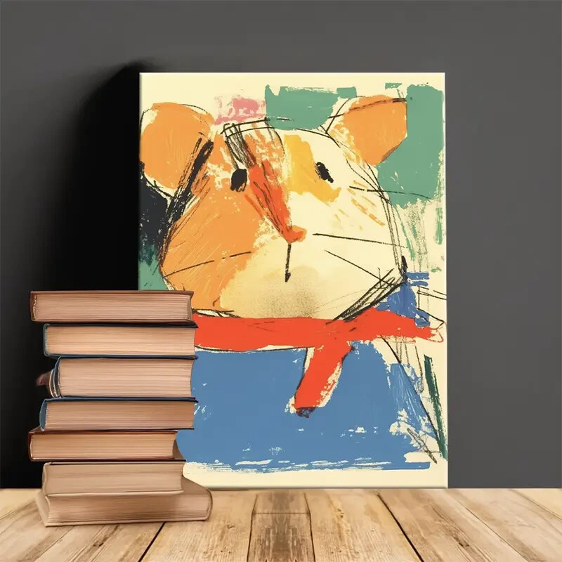 Vintage Gerbil Canvas Wall Art  Canvas Unframed/Framed