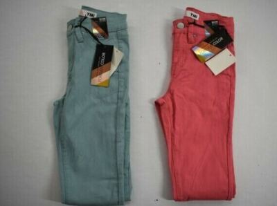 2 YMI Womens 5-Pocket Comfortable Classic Casual Ankle Slim Fit Denim Jeans S