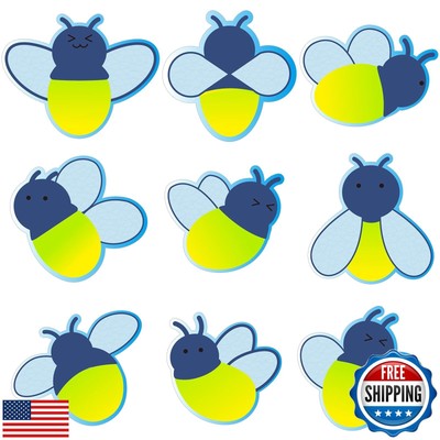Kolldenn 72 Pcs Firefly Cutouts - Paper Firefly Bulletin Board Cutouts for Cl