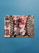 J.J. STOKES 1998 PACIFIC OMEGA FOOTBALL CARD # 216 H5613