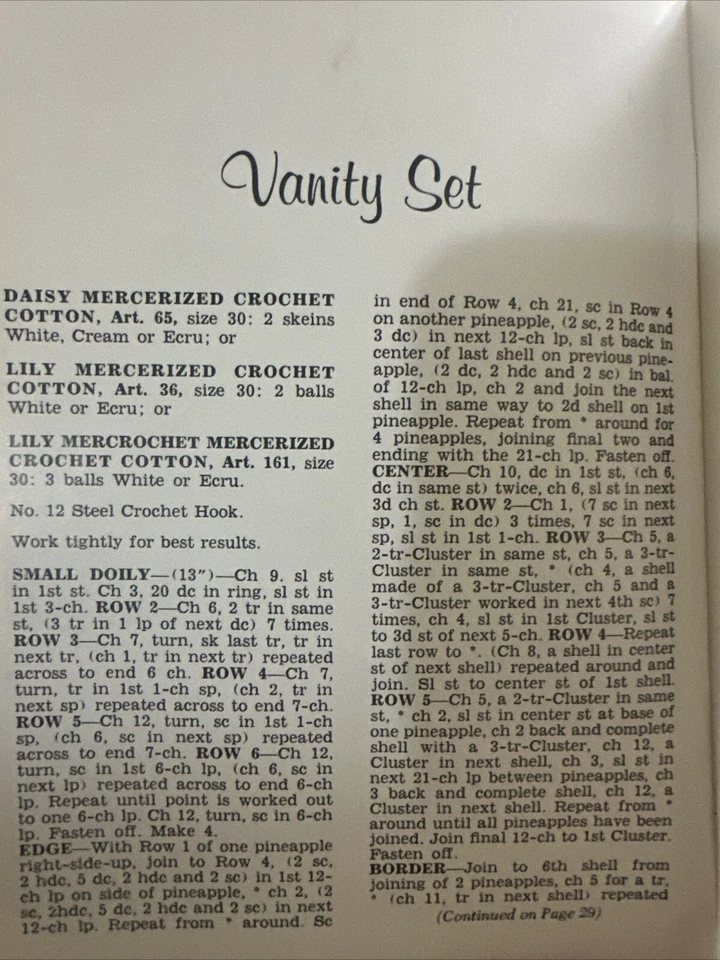 Libro de diseños de tapetes para tesoro/lirios n.º 209 patrones de ganchillo de colección núcleo de cabaña Foto 4 de 4