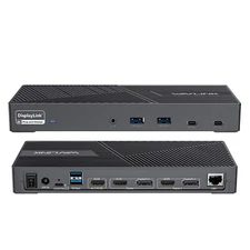 WAVLINK DisplayLink Docking Station 3 Monitors USB-C Dock 100W Charging 15IN1