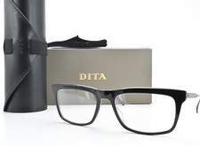 DITA Brille Stalko DTX130-53-01 Glanz Schwarz Anthrazit Rechteckig Luxus OVP M