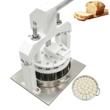 18PCS Table Top Manual Dough Divider Ration Cutter with Tray Bakery Bread Maker