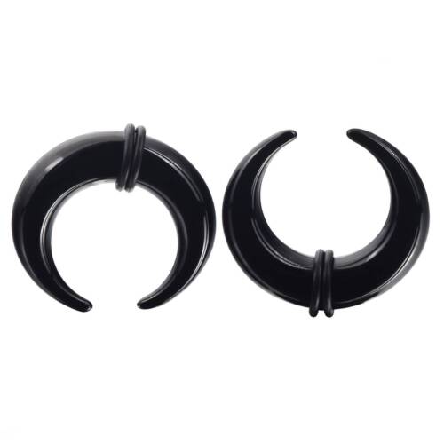 16PCS Acrylic Crescent Horseshoes Taper Set Pincher Septum Rings Gauges 14G-00G - Picture 13 of 25