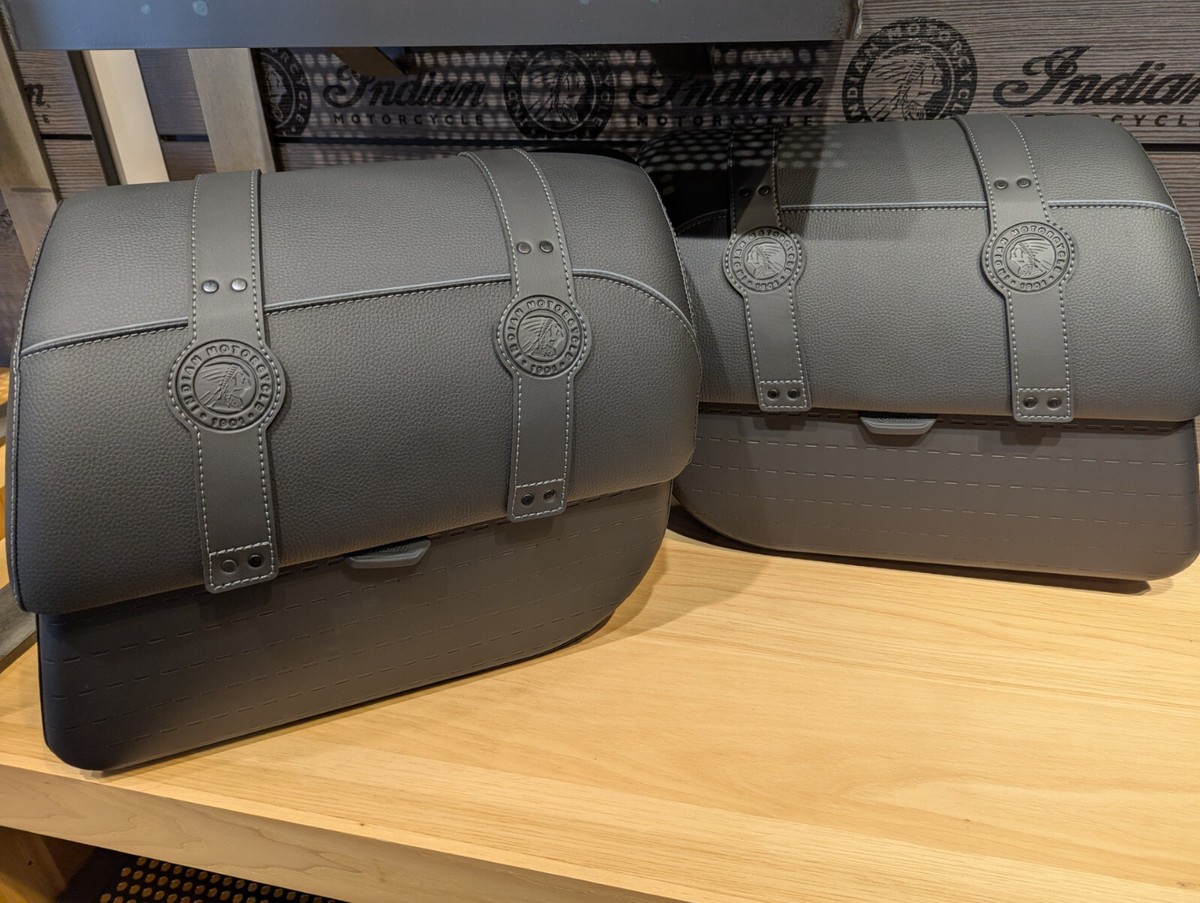 2025 Genuine Indian Scout Touring Saddlebags | 2890257VBA | Black