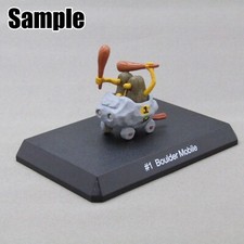 Wacky Races #1 Boulder Mobile Vehicle Figure Konami Rock Gravel Slag nuovo 2,35 pollici