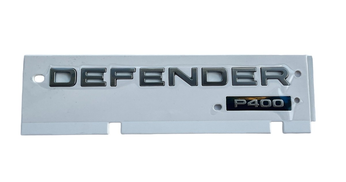 NEW GENUINE OEM WING BADGE EMBLEM LAND ROVER DEFENDER P400