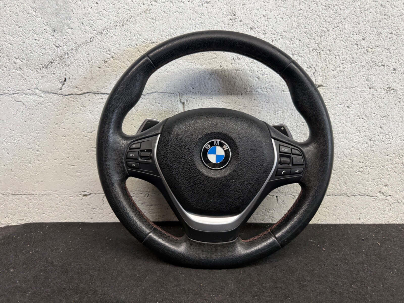 2015-2018 BMW F30 F32 F34 F36 Sport Line Leather Steering Wheel with OEM Switches