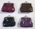 WHOLESALE LOT 5pcs FLORAL VELVET &VINYL COIN PURSES, HOLDER,  CASE New/Old Stock — photo 2