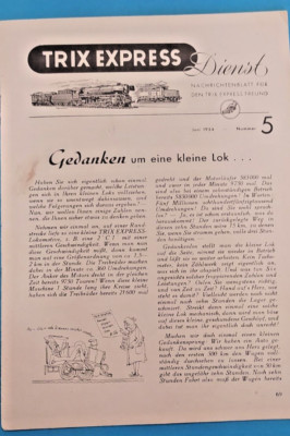A 5 Trix Express Dienst, TED, Nr.5, 1954, zum 2.