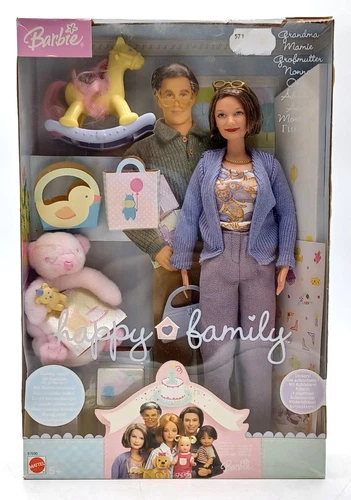 Barbie Happy Family 2003 set sedia nonna e coccole / nonna / Mattel B7690, NrfB