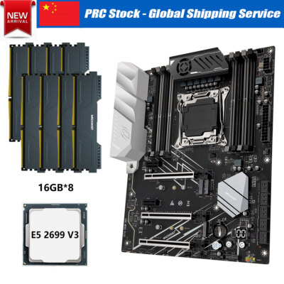 LGA 2011-v3 X99 MR9D Motherboard Combo w/ Xeon E5 2699 V3 128GB DDR4 2133MHz RAM