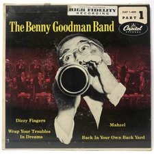 Benny Goodman Band 45 jazz swing big band Capitol EAP 1-409 7" vinyl record NM-