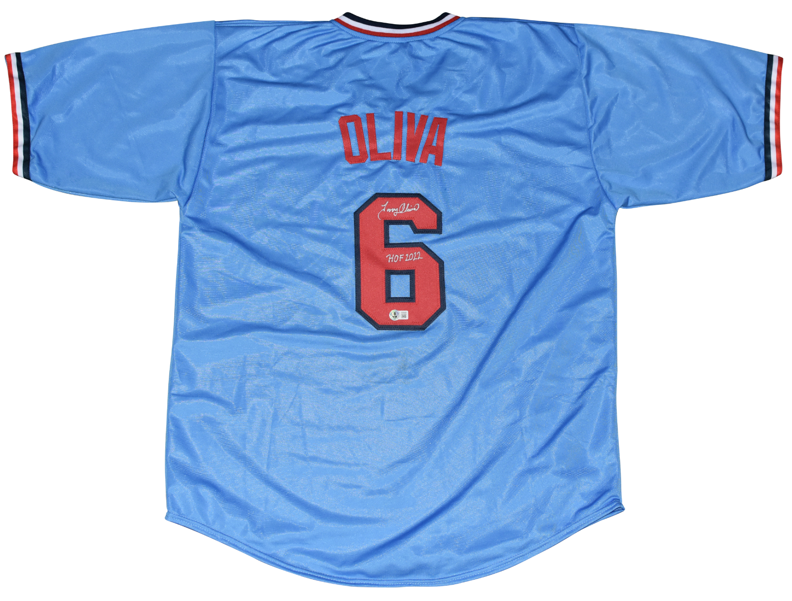 Tony Oliva Autographed Signed Minnesota Twins #6 BLUE JERSEY W/ HOF 2022 