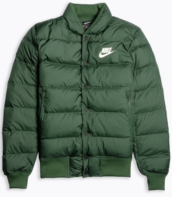Mens Nike Padded 700 Goose Down Fill Cascade Bomber Jacket Winter Warm Coat | eBay