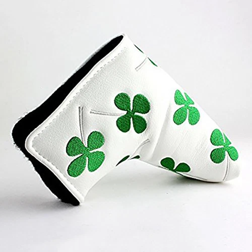 Leather Putter Head Cover PU Golf Protection Blade Headcover Closure Stock