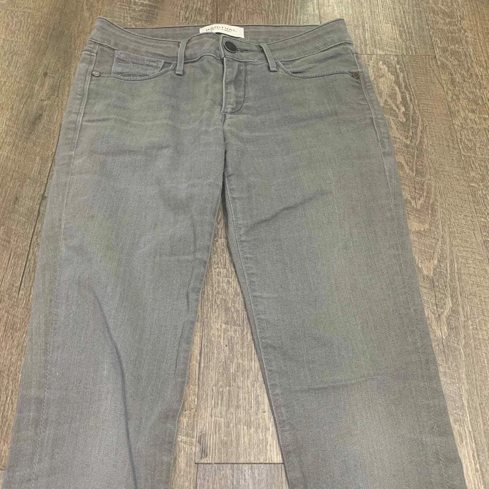 Habitual Skinny Jeans Womens Size 25 Gray Denim Low Rise* - Image 2 of 4