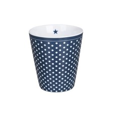Krasilnikoff - Happy Mug, Micro Dots Thunder Blue, HM843, Becher, Keramik Punkte