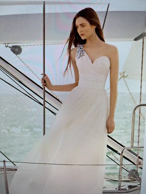 Vera Wang One Shoulder VW351185 Neu! US6/ UK10 / EU 38