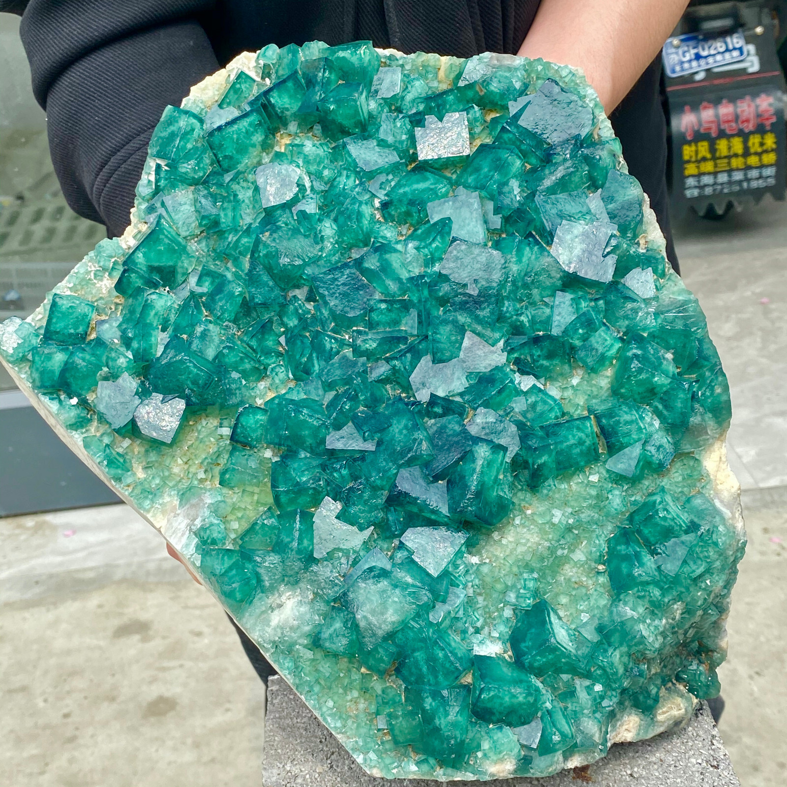 25LB Natural Green Fluorite Crystal Mineral Specimen for Healing & Collection