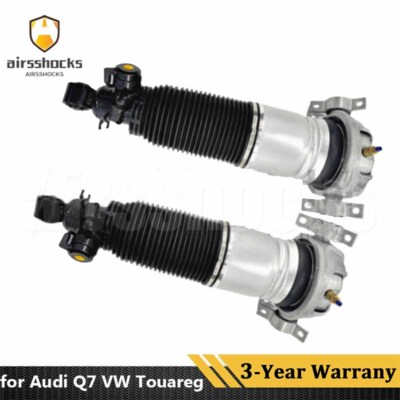 Pair Rear Air Suspension Shock Struts For Audi Q7 Porsche Cayenne 95A VW Touareg