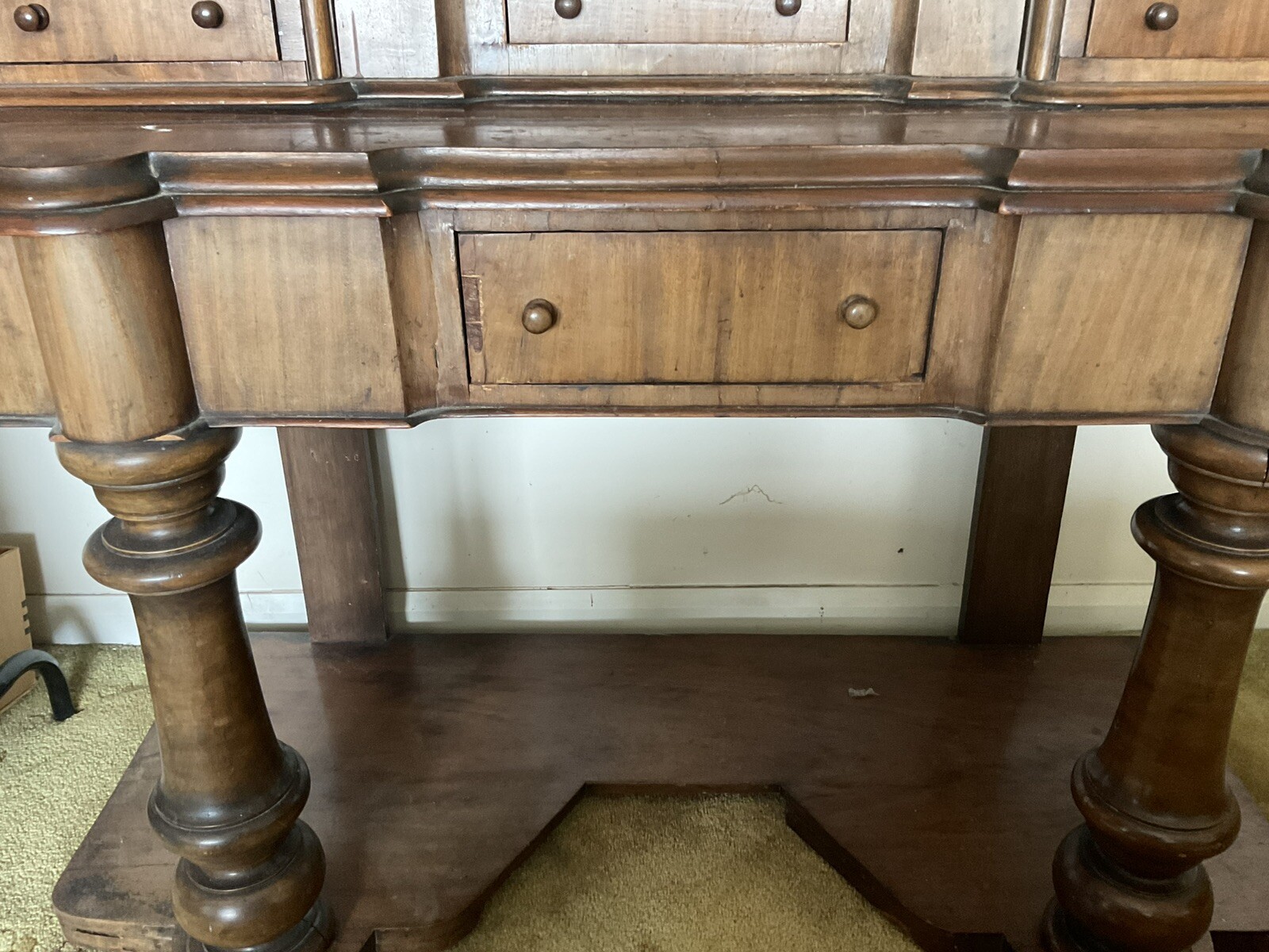 Antique Solid Wood Dressing Table eBay