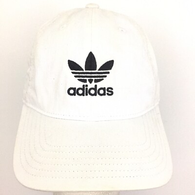 Adidas Trefoil Hat 3-Stripe Spell Out Logo Golf Beach Vacation Baseball Dad Hat