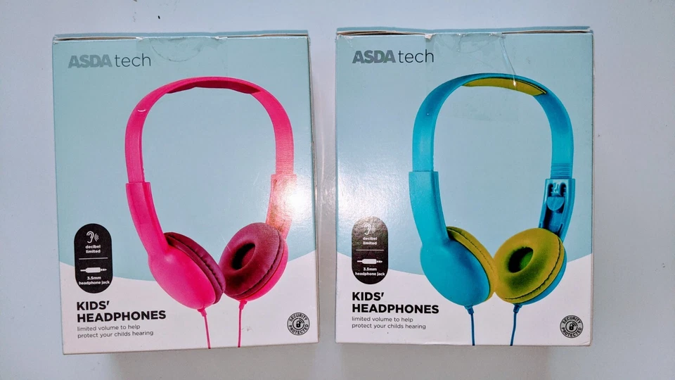 Asda Tech Kids headsets 3.5mm headphone jack