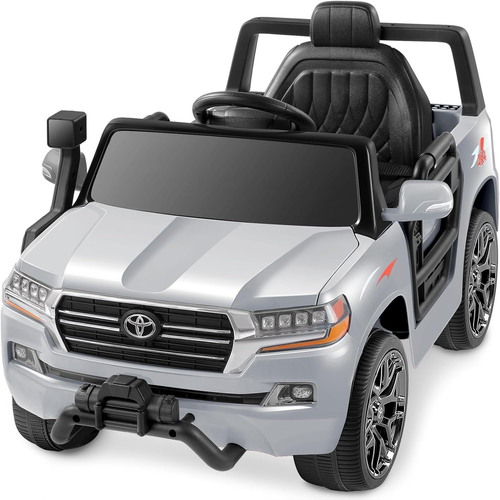 Toyota Ride on Car for Toddlers, 12V7AH Battery Powered Car with DIY Building Bl