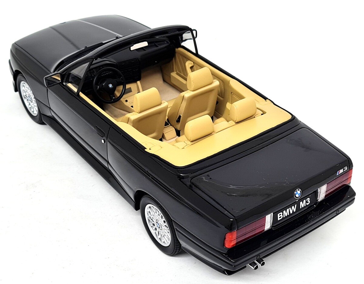 SALE BMW M3 Cabriolet E30 ミニカー otto 1/18 Otto 1/18 - BMW M3 Convertible E30 1989 Black Resin Scale