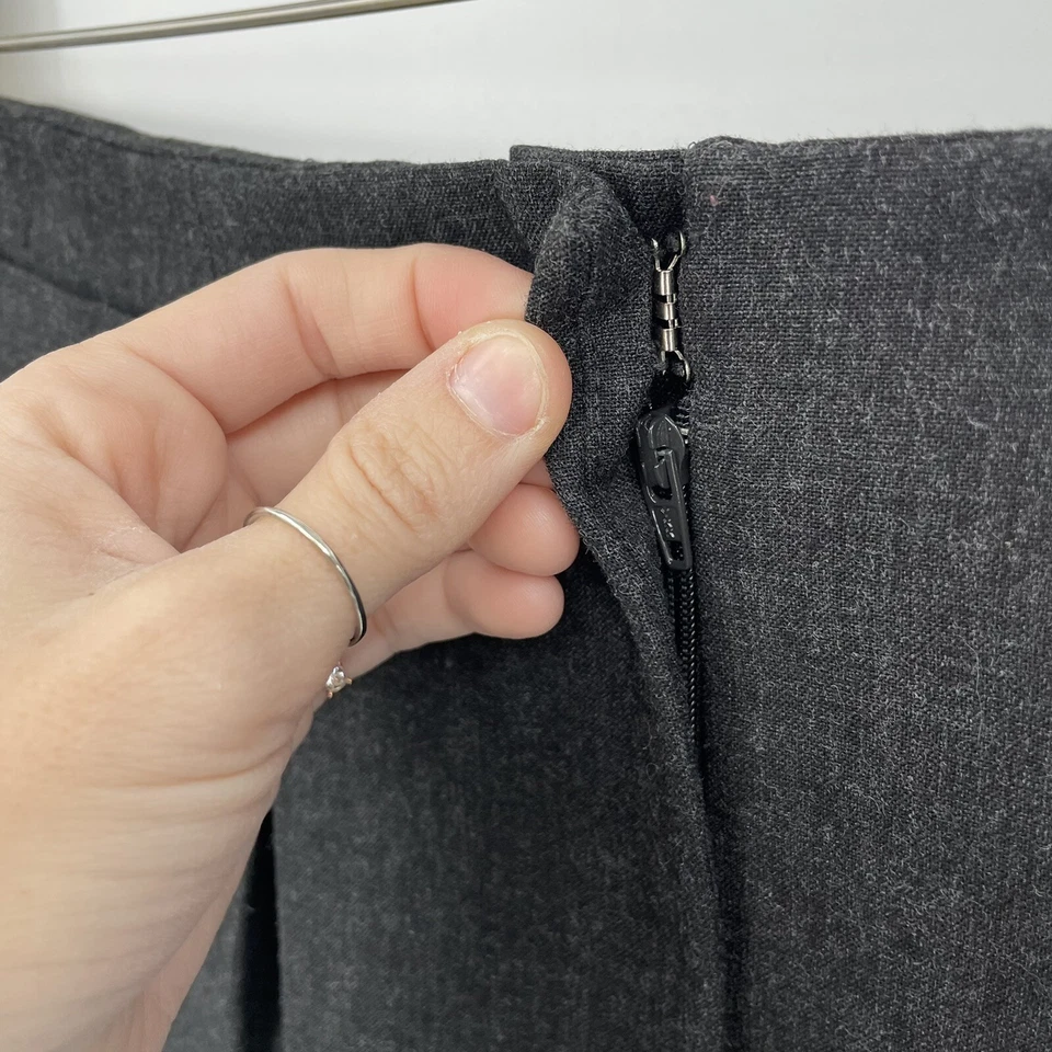 Винтажный y2k Robert Rodriguez юбка женщин 4 серый уголь короткая складка тихий роскошь - Изображение 3 из 4