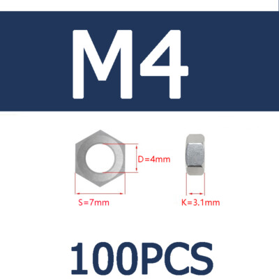 M4-M20 304  Opposite teeth  Stainless Steel Hex Nut Fine Thread Nut American Nut