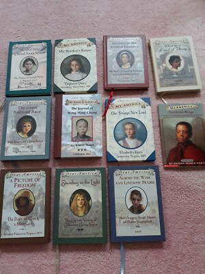 Lot of 11 DEAR AMERICA My Name JOURNAL HISTORICAL FICTION Chapter Books History 