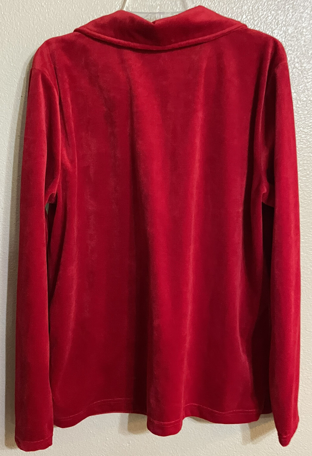 Silverwear Womens Red Velvet Track Suit Embellished (M)Top(L) Pants eBay