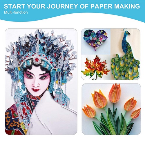 9/14Pc Paper Quilling Tools Slotted Kit Colorful Rolling Needle pen for Crafting - Picture 7 of 13