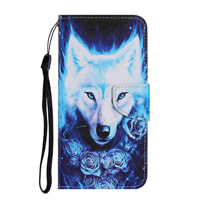 Wolf Rose Flip Phone Case For Huawei Honor Xiaomi Redmi OPPO Vivo Samsung iPhone