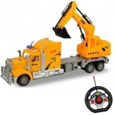 MODELLINO APEL PLASTIK CAMION SCAVATUTTO RADIOCOMANDATO A 4 FUNZIONI BES-28806