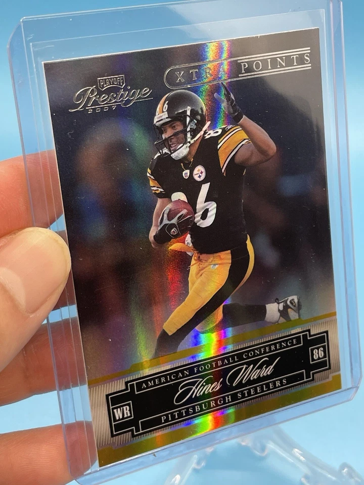 2007 Playoff Prestige Xtra Points #115 ~ HINES WARD ~ Pittsburgh Steelers 💥 - Image 2 of 4
