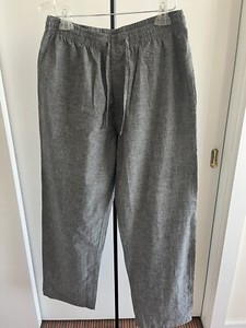 NWT Fabindia 100% Woven Cotton Men Beach 🏖️ Lounge Yoga Pajama Pant Gray 36