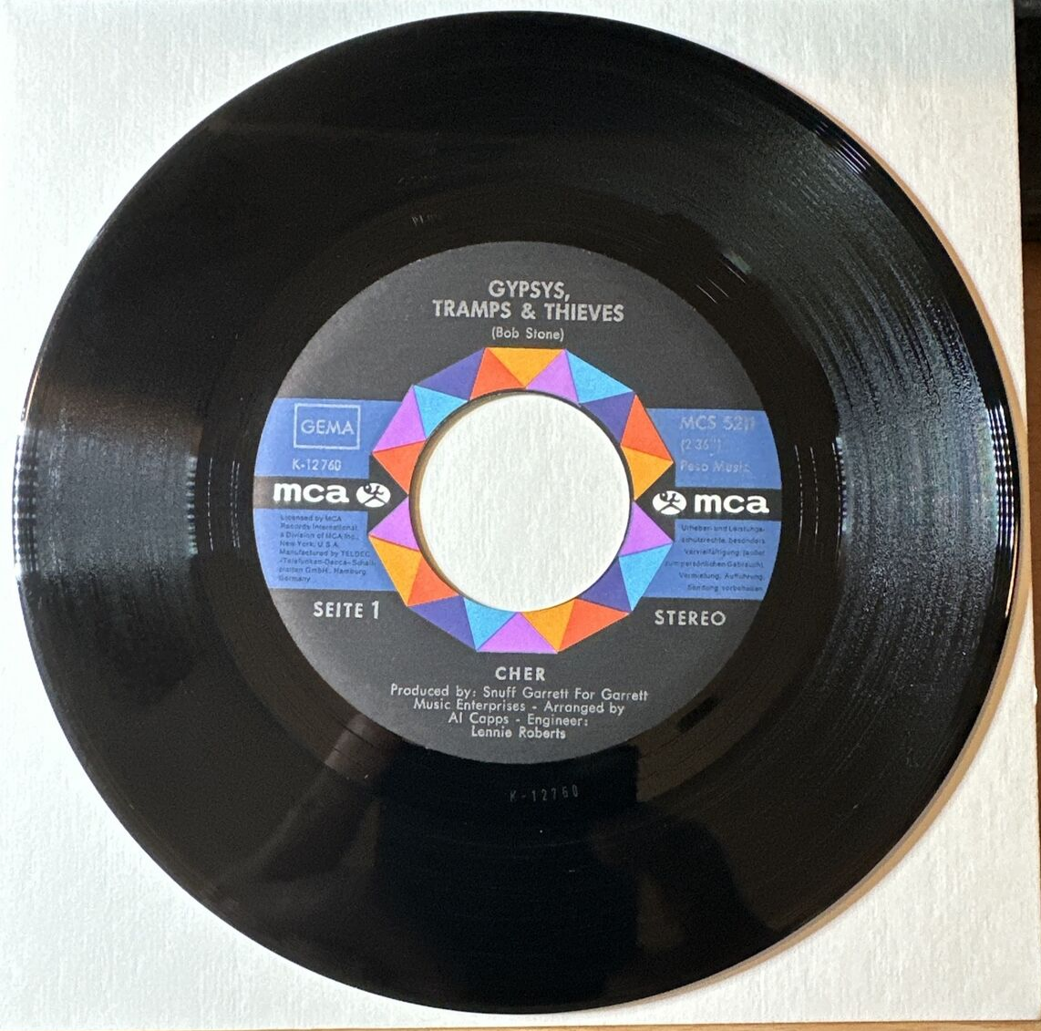Cher ‎– The Originals Cher - Gypsies, Tramps & Thieves - German Release MCS 5211
