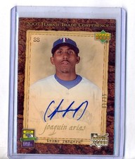 Joaquin Arias 2007 Upper Deck Hawaii Trade Conference Auto Card #1/35 Rangers