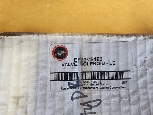 Carrier EF23VS183 Valve, Solenoid - Less Coil