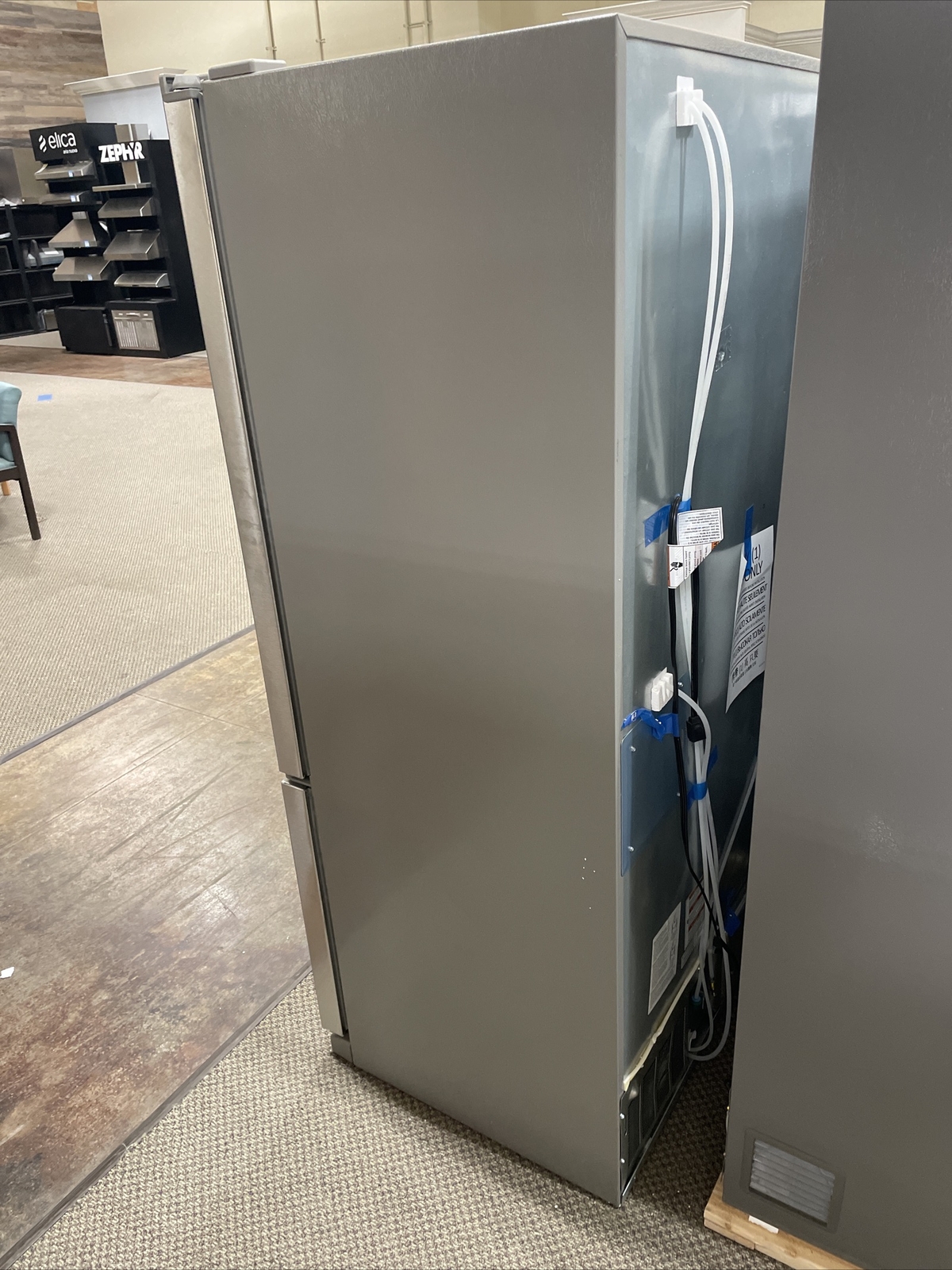 JennAir Rise 36 Inch Freestanding French Door Refrigerator Stainless