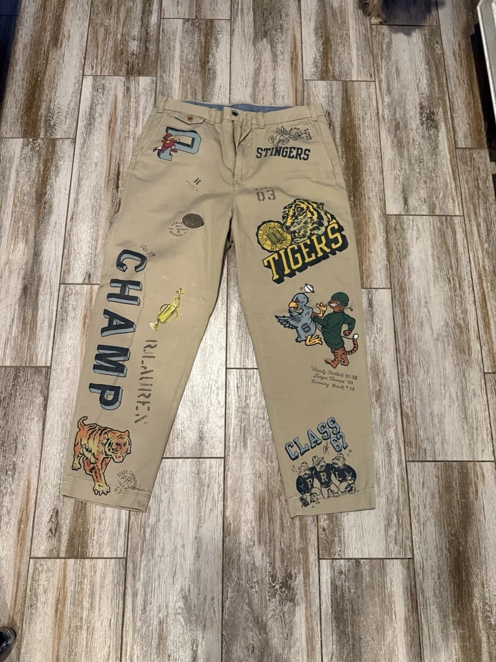 Ralph Lauren Polo Graphic Chinos 33/32 - Image 1 of 2